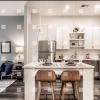 kitchen with island and seating